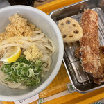 トウキョウサンフラワーイイダバシ - 鶏天＆ちくわ天 レモンしょうゆ 冷 120g増