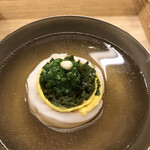 赤坂 菊乃井 - 昼懐石１３３１０円。甘鯛新茶蒸し。ホクホクの甘鯛と、茶そば、新茶の香りを一番出汁が受け止めて、とーっても美味しかったです（╹◡╹）（╹◡╹）
