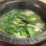 心根 - 摘み菜鍋