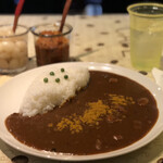 あんみ - バーガーと湖月カレーセット¥1,400