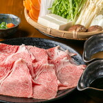 Sukiyaki To Shun No Shokuzai Nakatani - 自家製ポン酢と胡麻ダレで食べるしゃぶしゃぶコース