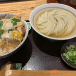 純愛うどん なでしこ - カツ丼セット（￥1100）