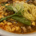 元氣七輪焼肉 牛繁 - ユッケジャンラーメン