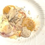 La Brianza - ほうれん草とマスカルポーネのラビオリトリュフグラタンサマートリュフ。ラビオリの中には細かく刻まれたほうれん草とマスカルポーネチーズがたっぷり♪ ナイフを入れたらあふれ出てきたのよ～美味♡