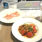 La Brianza - パスタのトマトに巻き付けてと添えて下さったクラッタ、口どける美味しさ加わってランクアップとても贅沢な味わいでした☆