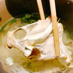 魚市場 小松 - にゅうめん（ハギの成れの果て）