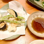 魚市場 小松 - 天ぷら盛り合わせ