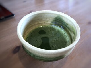 田園茶屋　いとわ - ＊お抹茶(＋200円）、たっぷりで嬉しい。