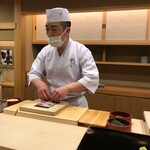 日本橋蛎殻町 すぎた - しめ鯖海苔巻き