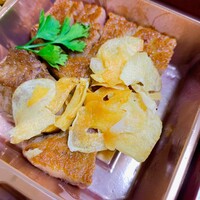 ステーキハウス松波 - ①言問　5500円+ガーリックライス600円＝6100円（税別） (黒毛和牛ヒレ　ピクルス　温野菜　ご飯)