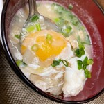 ごはんばー - 玉子の入った味噌汁