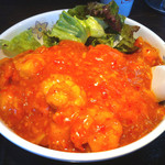 まっちゃ亭 - エビチリ丼