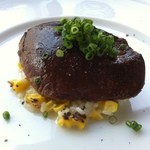 Felicelina - フォアグラのロースト　焼きトウモロコシのリゾット添え