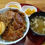珈琲倶楽部 - 仙台味噌焼肉丼セット