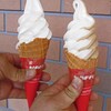 ノルディックファーム - 料理写真:ソフトクリーム・搾りたて牛（左）＆ ミックス