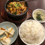 Gansomabodoufu - 麻婆豆腐ランチご飯大盛り