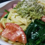 塩そば専門店 桑ばら - トマトとバジルの冷やし和えそば