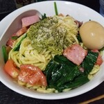 塩そば専門店 桑ばら - トマトとバジルの冷やし和えそば