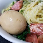 塩そば専門店 桑ばら - トマトとバジルの冷やし和えそば