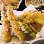米庵 - 「天ざる」　天ぷら
