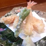 東屋 - 車海老の天ぷら