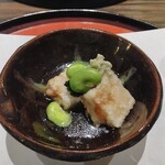割烹 清風 - お通し　筍豆腐