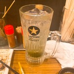 Yakiton Sakaba Maruko - 緑茶割り  中身だけおかわりできる