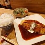 Bankara Eiji - オムレツ定食（800円）2021年5月