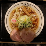 京都 麺屋たけ井 - ラーメン(830円、真上から)