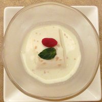 天厨菜館 銀座店 - ホウレン草チャーハンセット 1200円 の杏仁豆腐