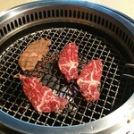 焼肉 天 がむしゃら - ハラミは一気焼き！