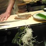 海老が踊る板場