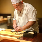 すし 喜邑 - 左利きだそうですが