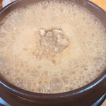 呑み処 談 - カルボナーラつけ麺　¥900- 半ライス、玉子サービス