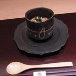 神保町 傳 - 秋茄子と穴子の餡かけ