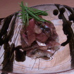 神保町 傳 - 北海道産新秋刀魚のジェンガ仕立て