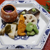 Wa doukou - 蒸しアワビ、生バチコの炙り、鯖棒寿司、能登もずく酢