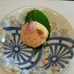 小椋 - 海老の飯蒸し？