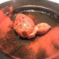 ラ・ブランシュ - チョコレートムース（でかいほう）、チョコレートアイス（小さいほう）