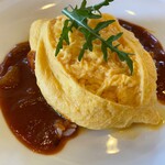 伊太利亭 - ★平日限定ツインランチ（990円税込）★ハッシュドビーフソースのオムライス