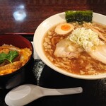 焼肉 さくら - 料理写真:にぼしらーめん+ミニトロかつ丼