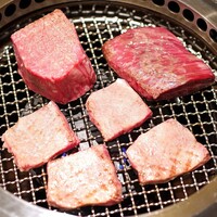 焼肉 思食 - 栃木産の和牛のタンとハラミと滋賀県近江牛のヒレ(ヘレ)肉