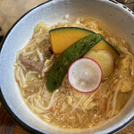 中華そば麦右衛門 - おまかせご飯   かに玉あんかけ