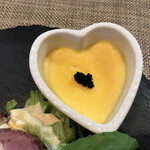 レストランカフェ　メリメロ - ハンバーグコース　2000円
前菜のかぼちゃのスフレ