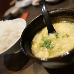 大衆炭火焼肉ジンギスカン ホルモン酒場 風土. - 玉子スープ