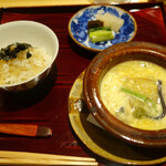 銀座 しのはら - ご飯と小鍋