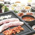 Korean Organic nabi - オススメのサムギョプサルコースはボリュームたっぷり‼