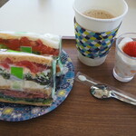 コウジ サンドイッチ - モーニングセット