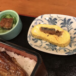 炭火焼うなぎ 東山物産 - 極上重：ミニう巻き・ミニうざく