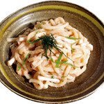 Squid and cod roe spaghetti udon